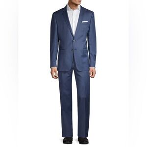 Boss Hugo Boss Trabaldo Togna 1840 Slim-Fit Virgin Wool Suit in Navy Size 38S